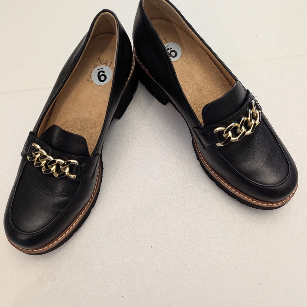 Naturalizer Black Desi Platform Loafer Chunky Heel - Picture 3 of 5